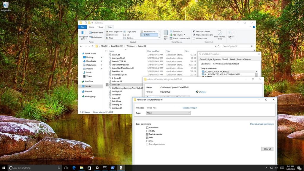 Cambiar permisos archivos Windows 2