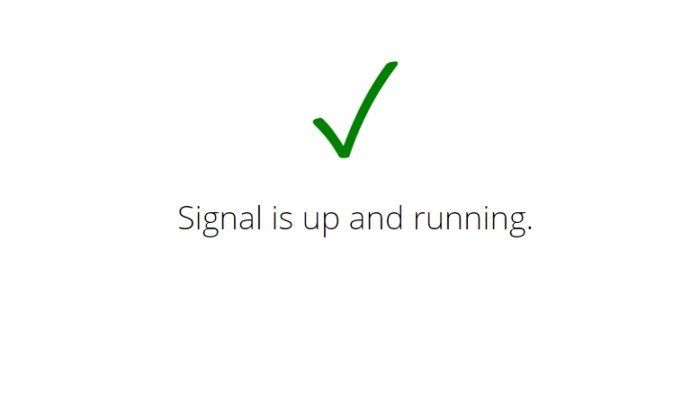 Cómo saber si Signal está caído