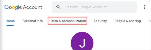 Datos y personalización de Google