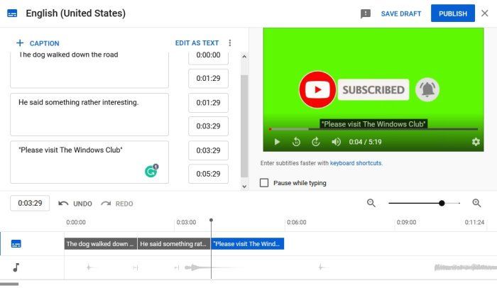 Cómo añadir subtítulos en YouTube manualmente