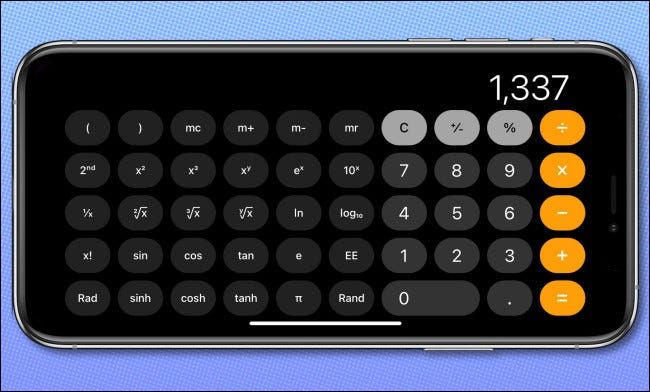 Cómo abrir la calculadora oculta de iPhone