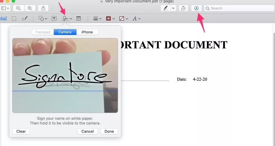 Cómo crear una firma en documentos PDF en Mac