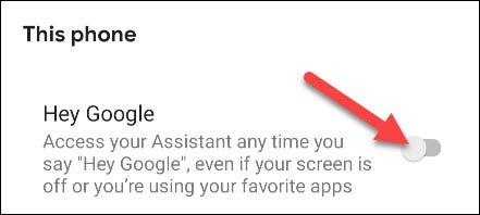 Desactivamos OK Google en Android.