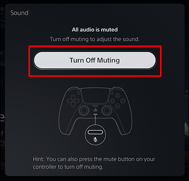 Activar o desactivar el sonido de PS5.