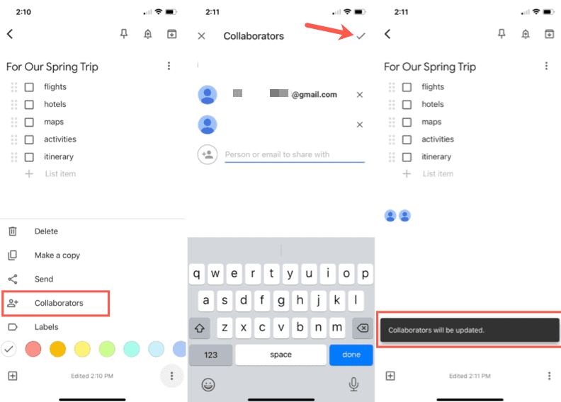 Cómo compartir notas Google Keep desde Android.