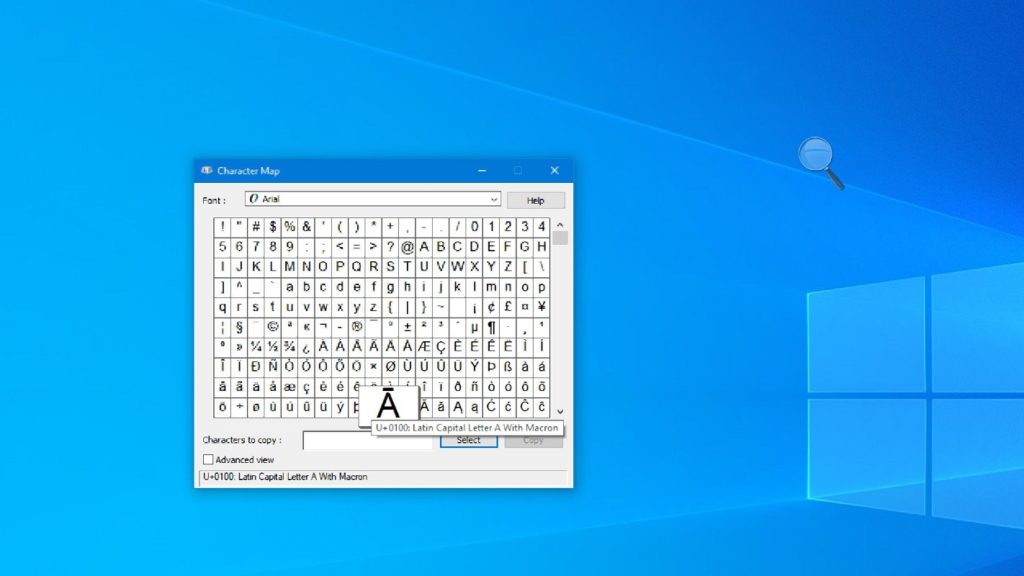 escribir caracteres especiales Windows 2