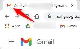 Mostrar correos Gmail pestaña