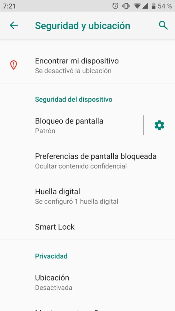 Seguridad y ubicación en Android.