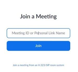 Unirse a una reunión desde el sitio web.