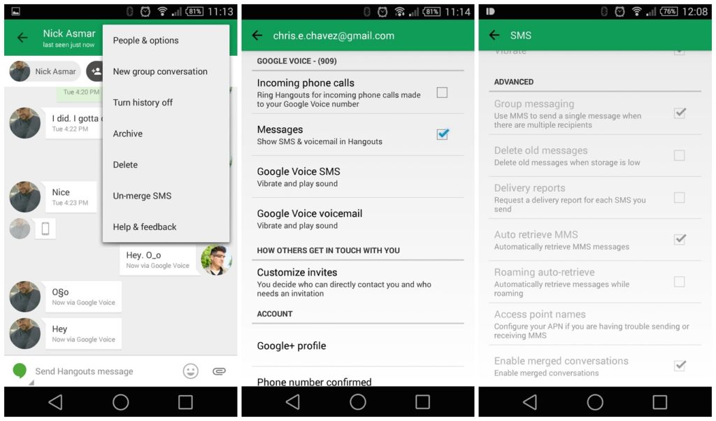 eliminar automáticamente SMS Android 1,5