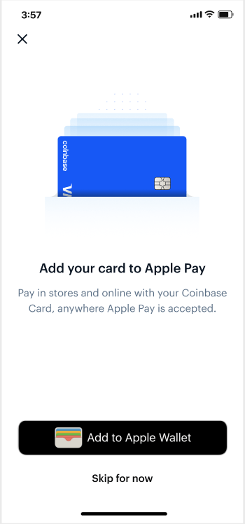 Coinbase Apple Pay 3