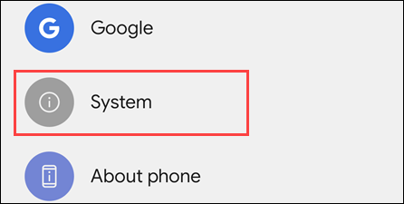 Sistema en Android.