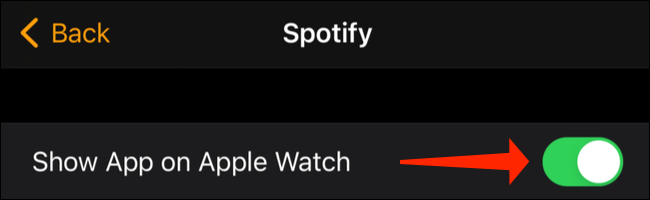 Activar Spotify en Apple Watch.