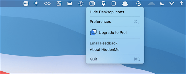 HiddenMe utilidad para ocultar los iconos de Mac.