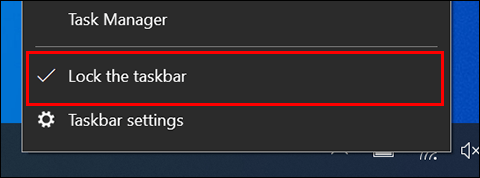 Bloquemos la barra de tareas para iniciar la guía de cómo centrar los iconos en la barra de tareas.