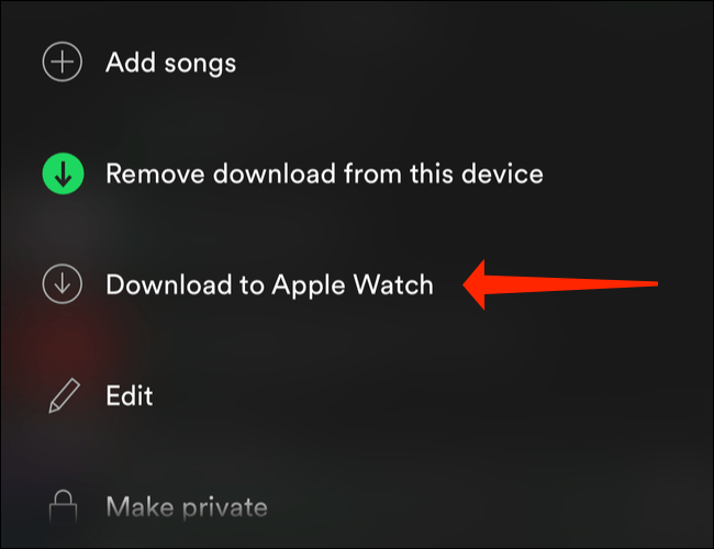 Descargar canciones de Spotify a Apple Watch.