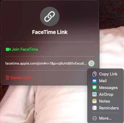 Así es cómo podemos usar FaceTime en Windows, compartiendo el enlace de la reunión desde Mac.
