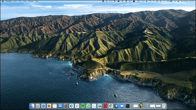 Los iconos han desaparecido del escritorio en Mac.