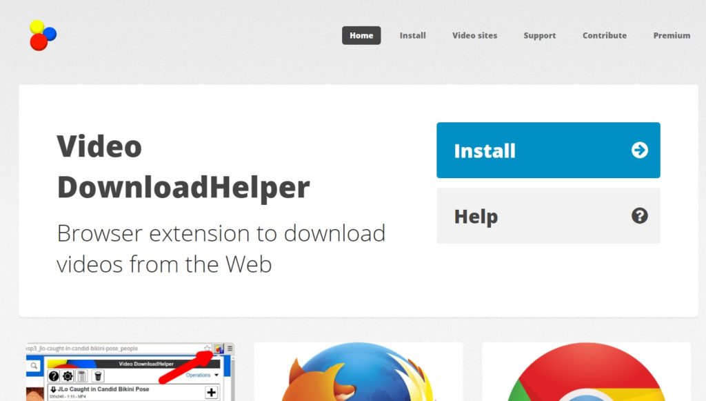 Video DownloadHelper es una de las extensiones más populares y usadas para descargar vídeos desde Chrome.