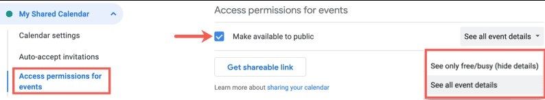 Cómo compartir de forma pública calendario de Google.