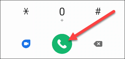 Marcamos el número de correo de voz en Android.