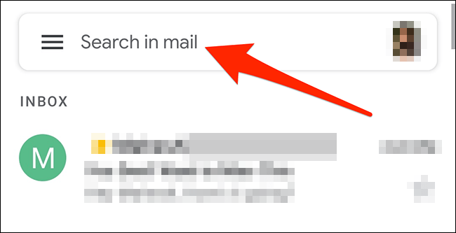 Buscador de Gmail.