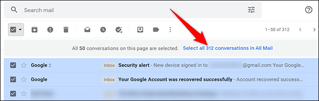 Eliminar todo correos Gmail