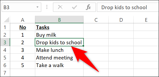 Seleccionar el texto que vamos a tachar en Excel.
