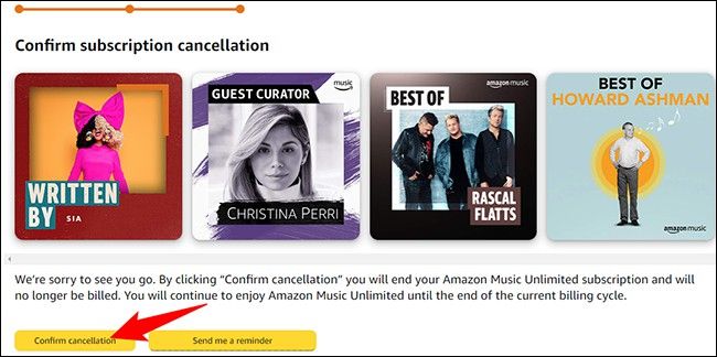 cancelar suscripción Amazon Music 3