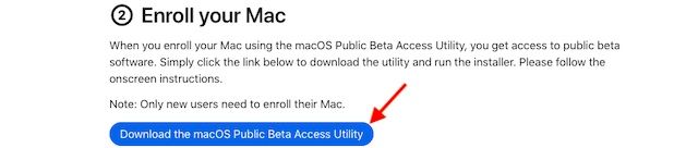 Descargar macOS beta pública.