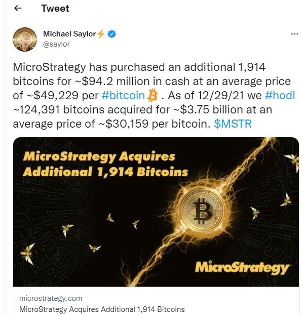 microstrategy compra bitcoin