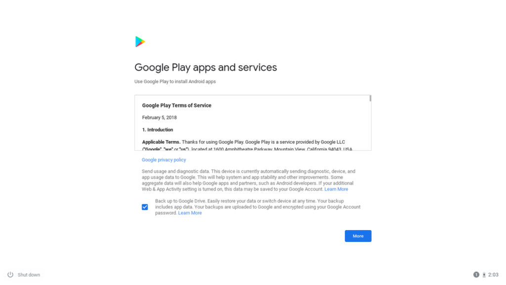 Google Play Services.
