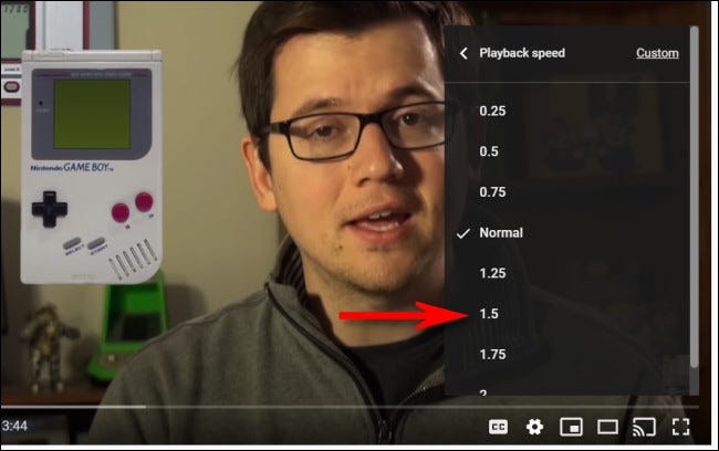 Así es como podemos acelerar o ralentizar la velocidad de reproducción en YouTube desde un ordenador.