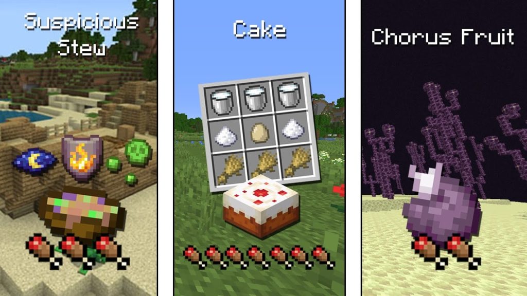 alimentos útiles Minecraft 2