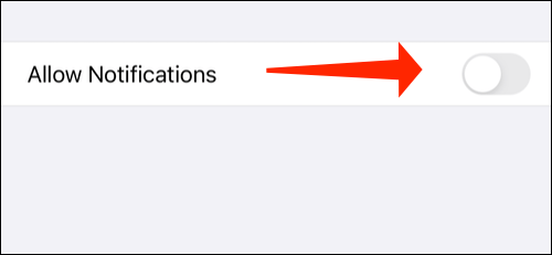 Deshabilitar notificaciones accesos directos en iOS.