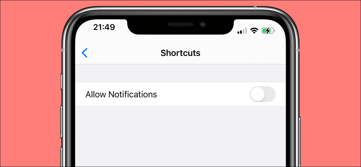 Cómo deshabilitar notificaciones accesos directos en iPhone