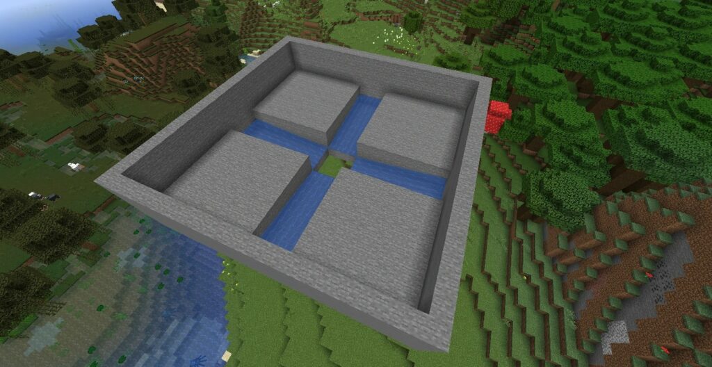 construir granja mafias Minecraft 2