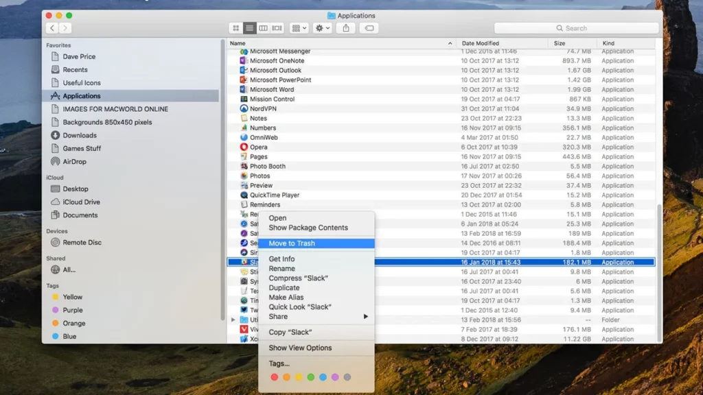 eliminar aplicaciones MacOS 1