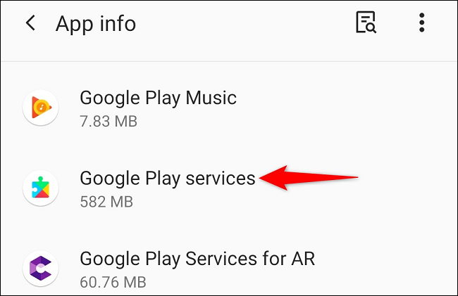 Servicios de Google Play.