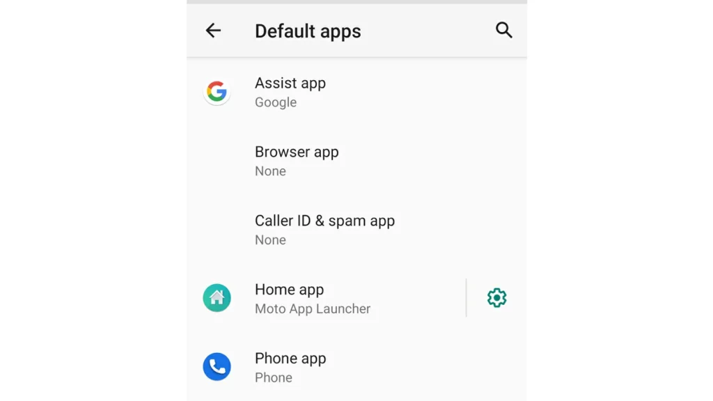 cambiar apps predeterminadas Android 2