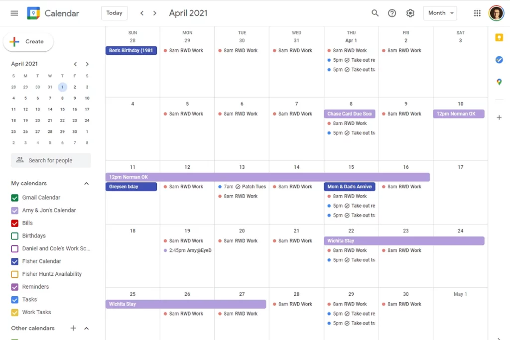 compartir calendarios Google Calendar 2
