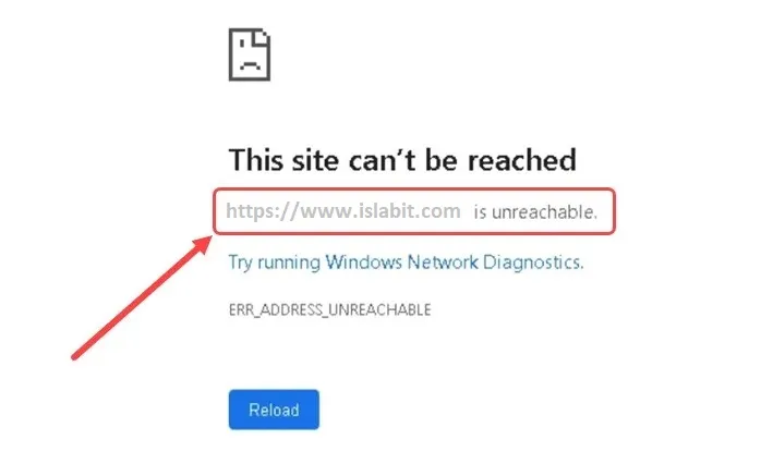 Solución error ERR_ADDRESS_UNREACHABLE Chrome
