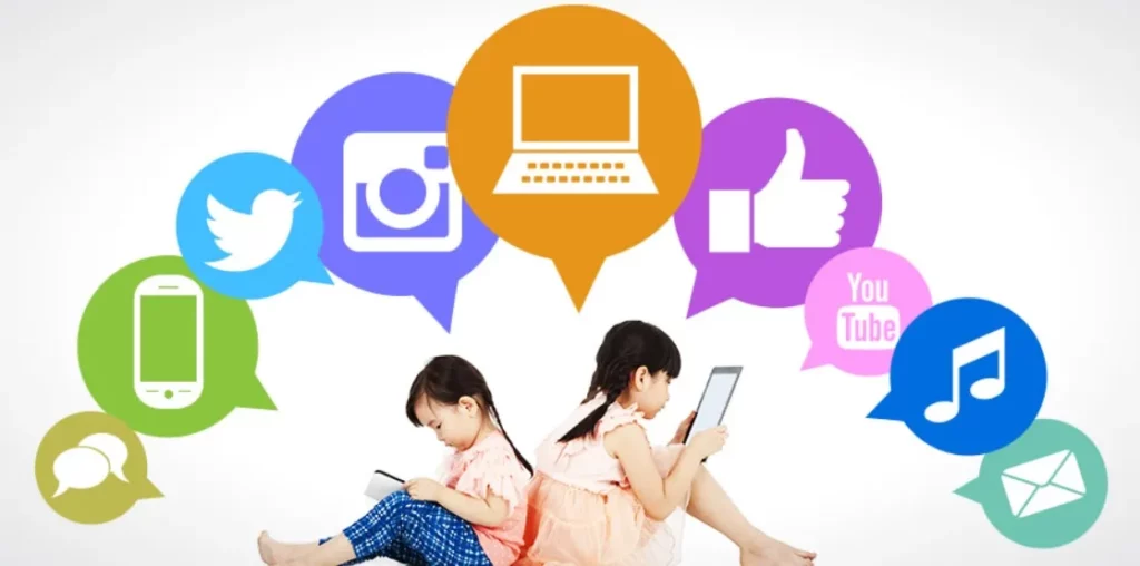 los niños y jóvenes en las redes sociales