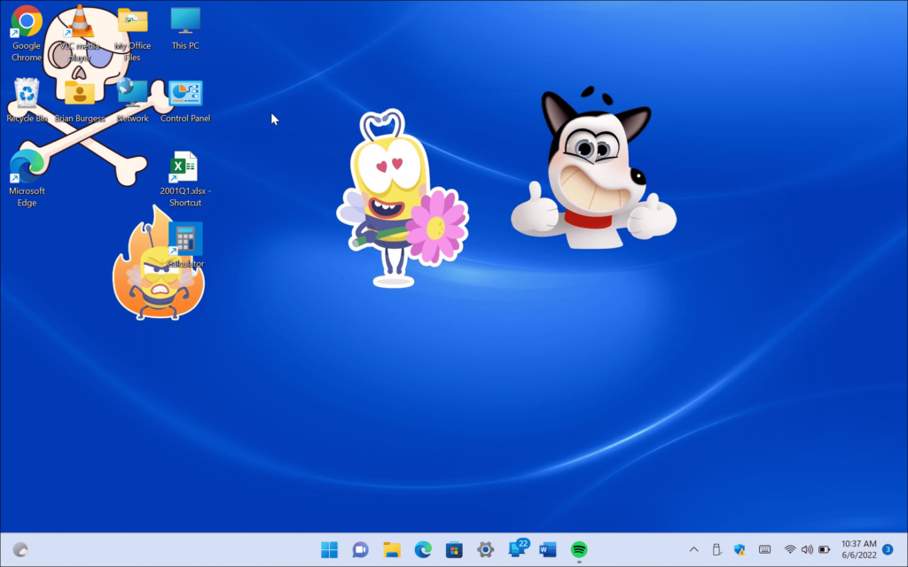 Cómo agregar pegatinas en la pantalla de Windows 11
