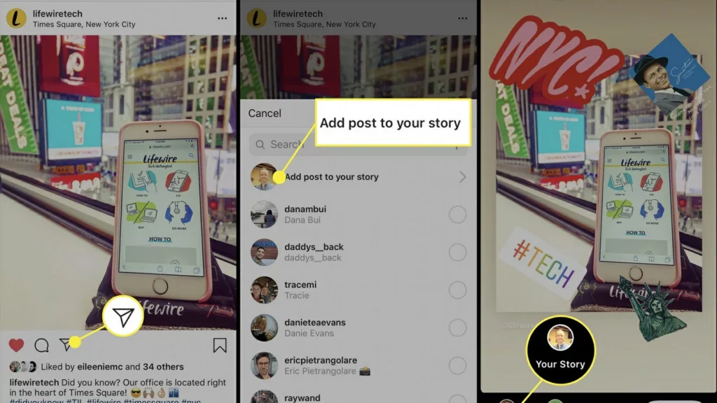 compartir publicación historias Instagram 1,5