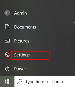 Configuración de Windows para cambiar el cursor de la PC.