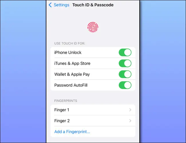 Configurar Touch ID en iPhone para acceder a las aplicaciones.