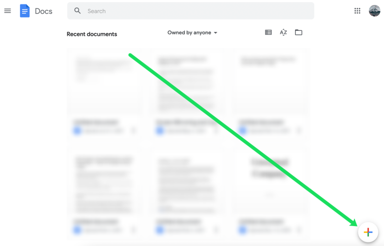 Nuevo documento de Google Docs para aprender cómo agregar una imagen detrás texto Docs