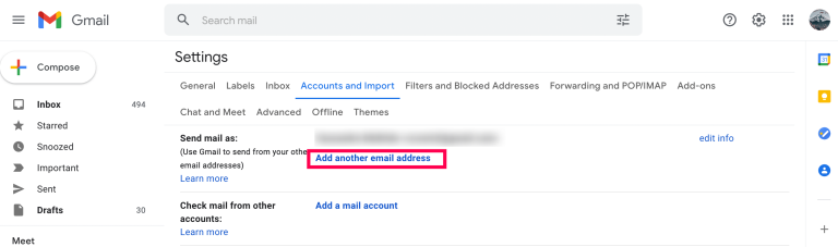 Agregamos un alias a Gmail