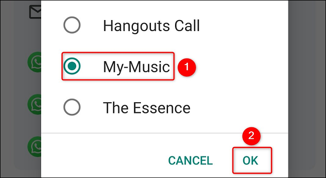 Elegir canción como tono de llamada en Android.
